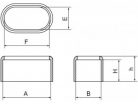 Ovális csőkupak iskolai székekhez 20x38mm-es ovális csövekre. Kiszerelés: 1000 db