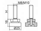 Állítható láb Ø 25mm méretű talppal, M10x20-as szárral. Kiszerelés: 100 db