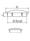 Furattakaró dugó (lencse forma) Ø 6,0 mm-es furatokhoz. Kiszerelés: 100 db