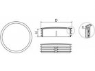 Műanyag csődugó fém borítással Ø 60,0 mm-es. Kiszerelés: 200 db